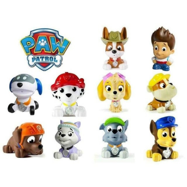 Bộ Paw Patrol Những Chú Chó Cứu Hộ Bằng Cao Su Phun Nước - Đồ Chơi Nhà Tắm