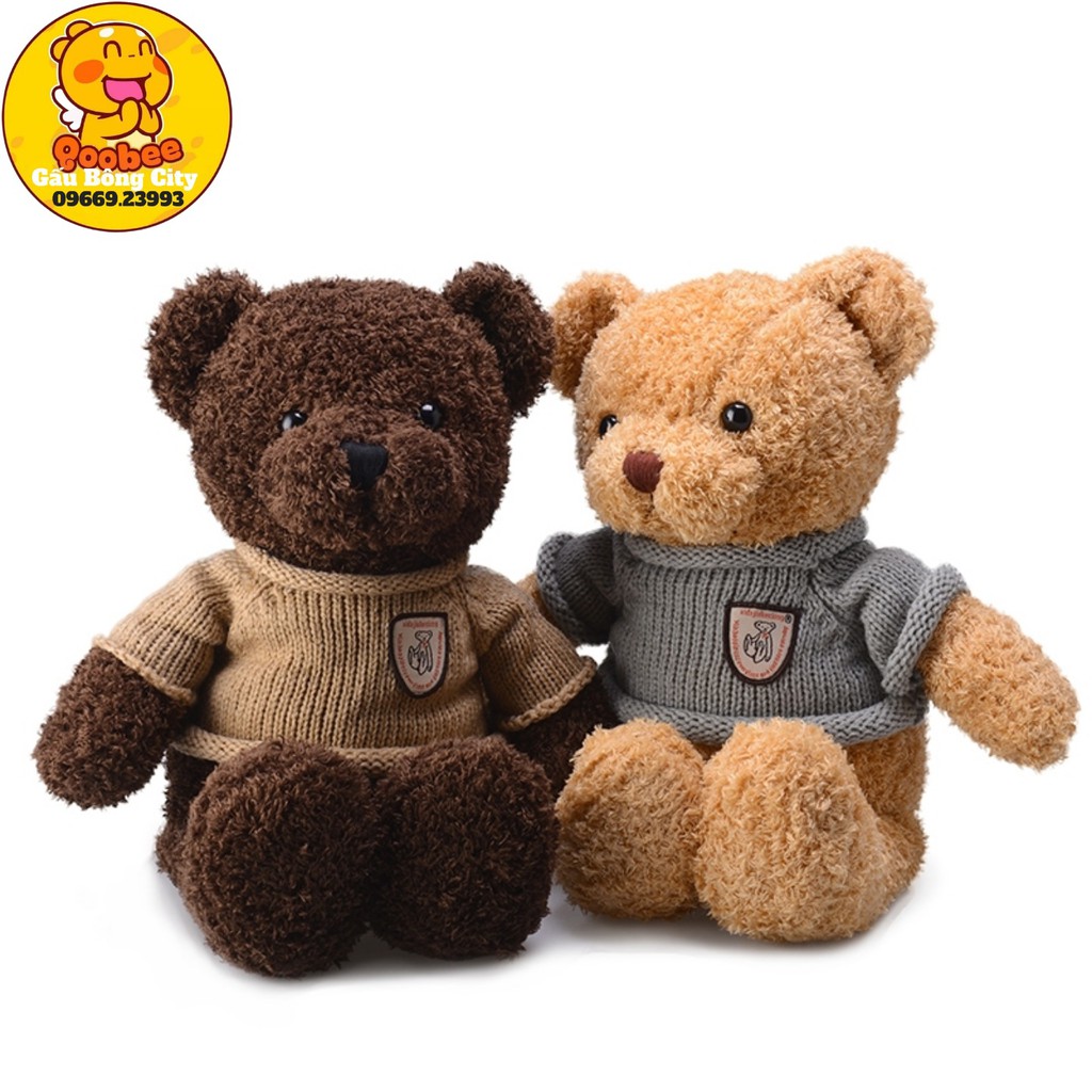 Gấu Bông Teddy Head Tales Thú Nhồi Bông Lông Xù Size Mini Nhỏ Bé 40cm - 32cm