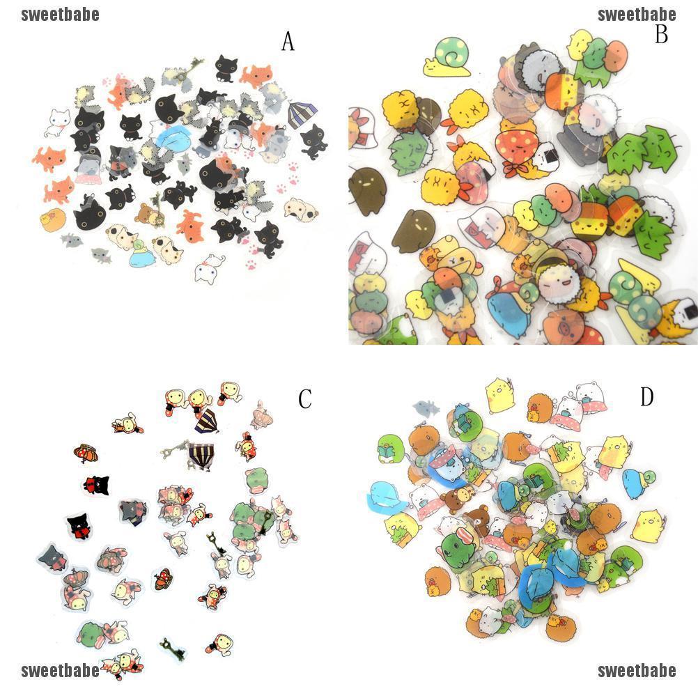 Set 80 Miếng Giấy Dán Trang Trí Dễ Thương