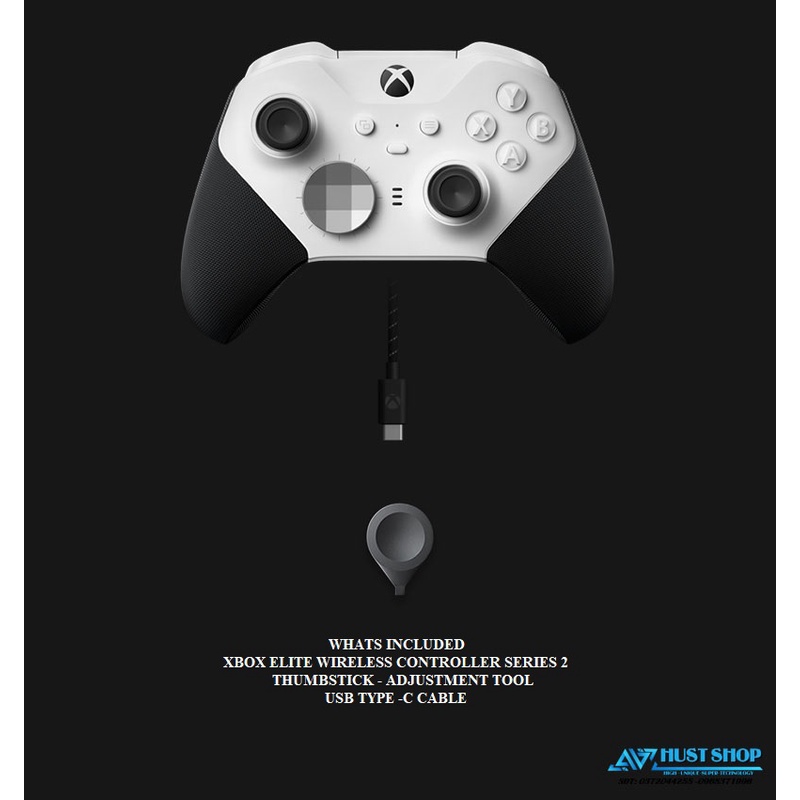 Tay Cầm Xbox Elite Controller Series 2 Core White Nguyên seal New 100% Chính Hãng Microsoft