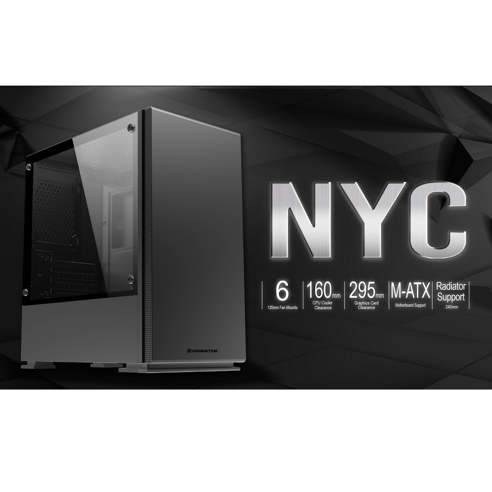 Vỏ case  máy tính XIGMATEK NYC (EN45709) - PREMIUM GAMING M-ATX