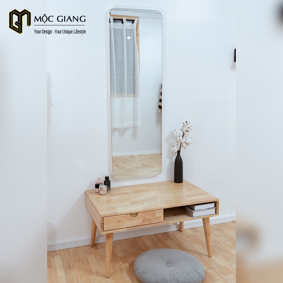 Bàn Trang Điểm Ngồi Bệt - Chất Liệu Gỗ Cao Su Tự Nhiên - Thiết Kế Hiện Đại | BigBuy360 - bigbuy360.vn