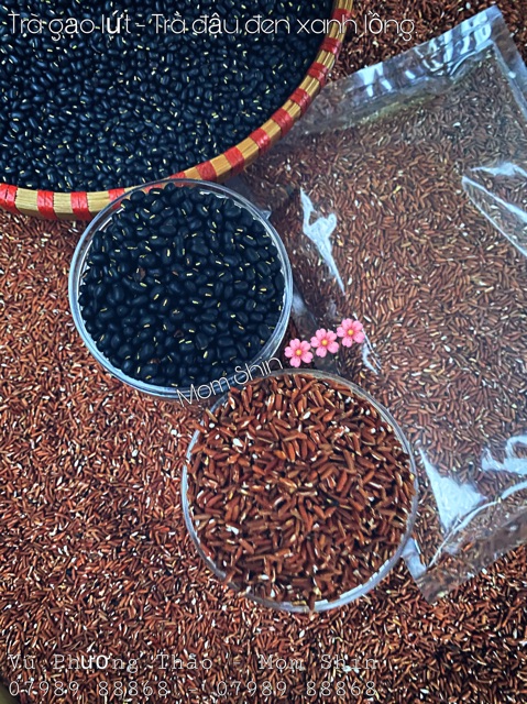 Trà gạo lứt rẫy rang sẵn Mom Shin 500g / 1kg | Vũ Phương Thảo Mom Shin | Shop Mẹ Thảo | Ở Cữ Mẹ Shin