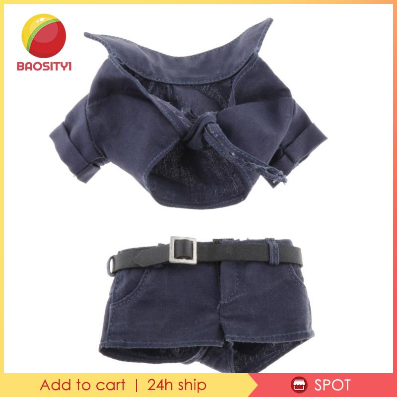 [Baosity1] Áo Sơ Mi Ngắn Tay Và Quần Ngắn Cho Mô Hình Hành Động 12 &quot;Nữ 1 / 6