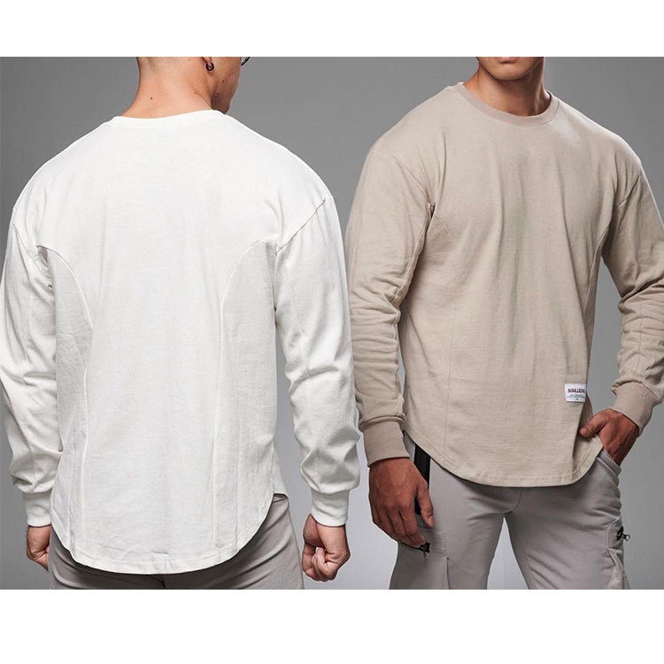 [ GYMEN ] Áo Thun Dài Tay Cổ Tròn Thể Thao Nam Form Rộng Big Size Co Giãn Nhanh Khô Cao Cấp Vải Thoáng Thấm Hút Mồ Hôi Tốt Kaki Giãn Thoải Mái Vận động Trẻ Trung Form Chuẩn Slimfit Chuẩn Form Chạy Bộ Chuyên Thể Dục Gym Streetwear