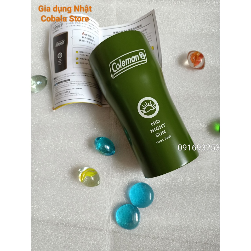 Ly Inox giữ nhiệt Nhật bãi 380ml dày dặn bền đẹp - Gia dụng Nhật - Cobala Store
