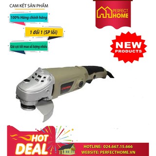 BÃO SALE {Hàng chính hãng} ( Hàng_Chính hãng) Máy mài góc Crown CT13217 CS 1010W, Thân dài, Lỗ 14mm, Đá mài: 125mm