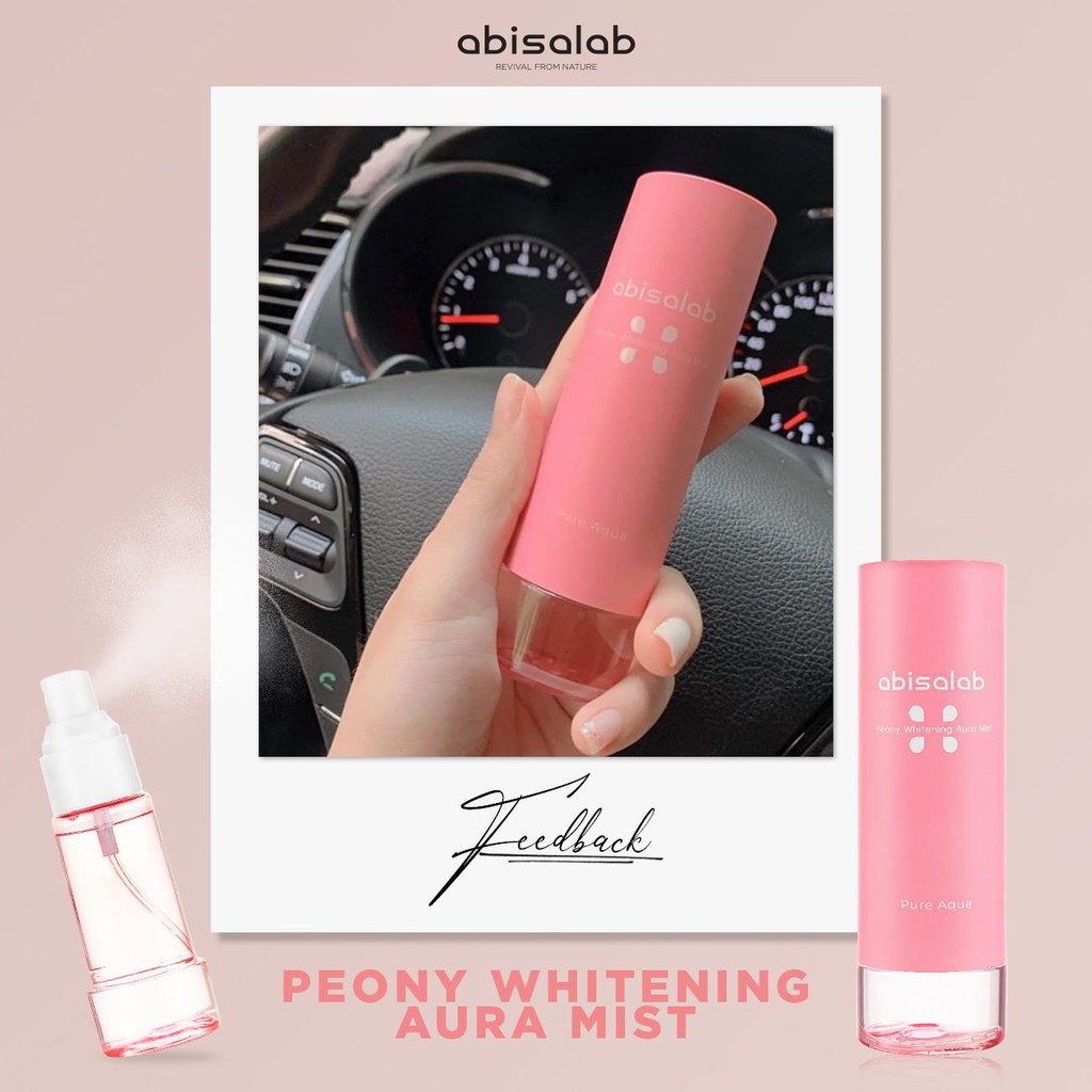 Xịt khoáng tế bào gốc chiết xuất hoa mẫu đơn - Aura Mist Abisalab 100ml | BigBuy360 - bigbuy360.vn