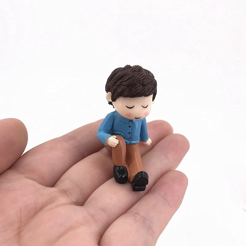 Set 2 Mô Hình Cặp Đôi Lãng Mạn Trang Trí Vườn