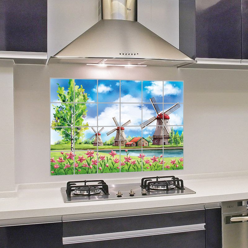 Dán bếp chống thấm dầu AmyShop 60 x 90 cm