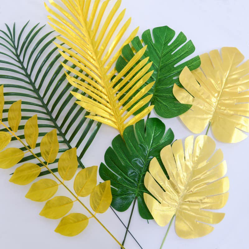 Lá Rùa Trang Trí Nhà Cửa Đường Bóng Bay Trang Trí Size 17x35cm Màu Xanh/Vàng MS03