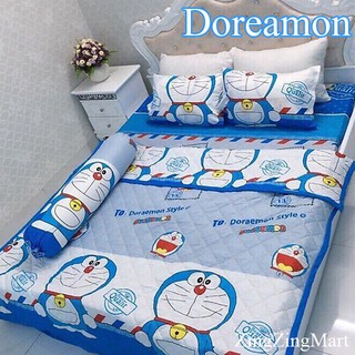 Set chăn hè ga gối mẫu Doremon