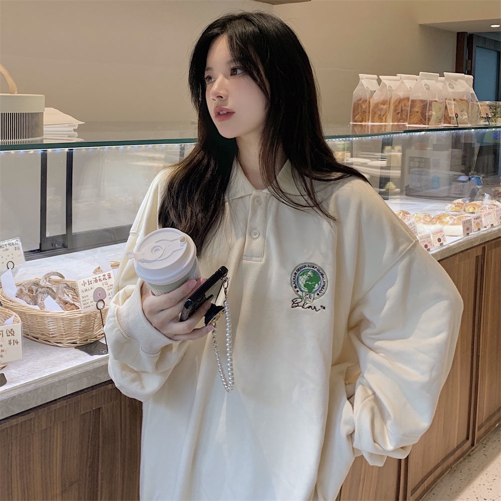 Áo Khoác polo Phong Cách retro Thời Trang Mới Cho Nữ