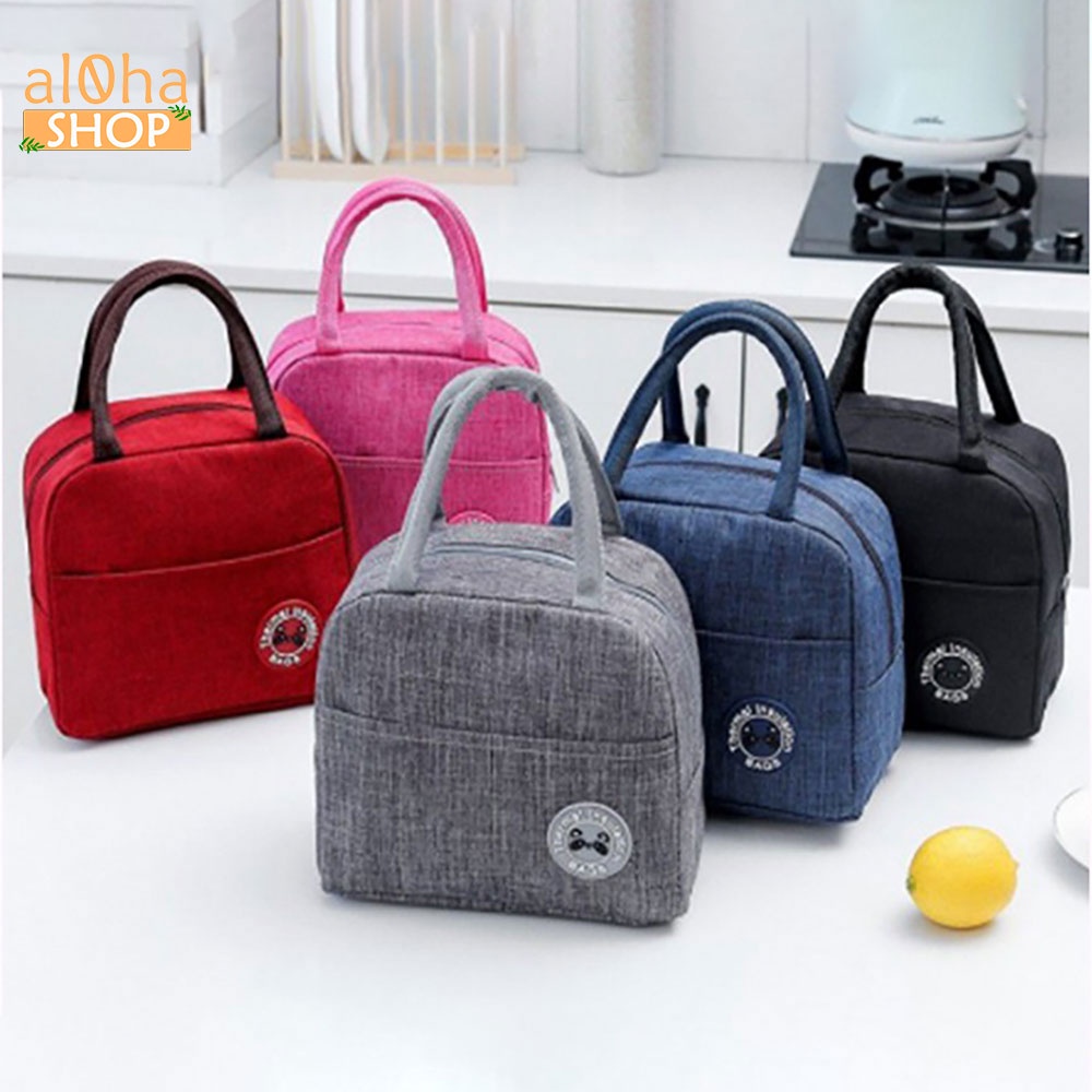 Túi xách cách nhiệt, chống thấm nước T014 đựng cơm văn phòng, đồ dùng cá nhân, mỹ phẩm trang điểm, du lịch - al0ha Shop