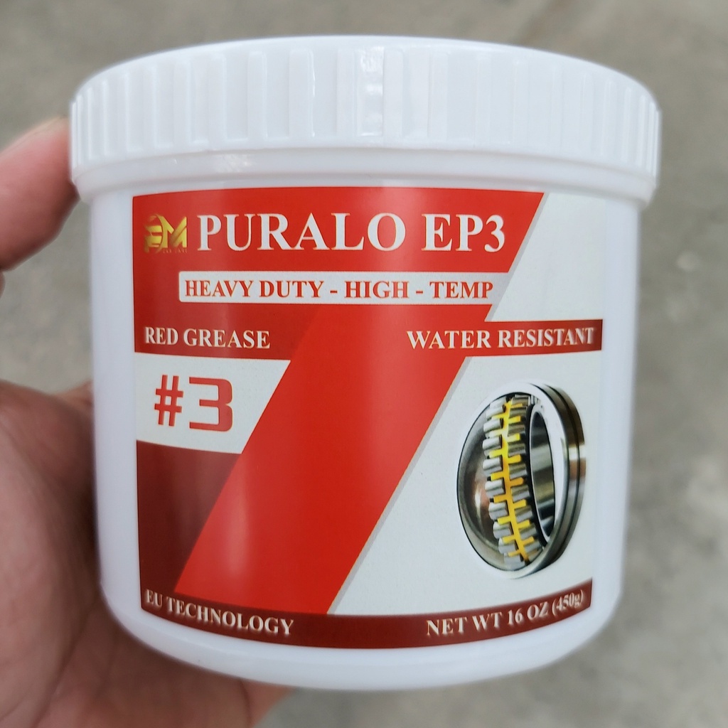 PURALO EP3 HEAVY DUTY – HI-TEMP - MỠ CHỊU NHIỆT ĐỎ 450GR CHỊU NHIỆT 280 ĐỘ