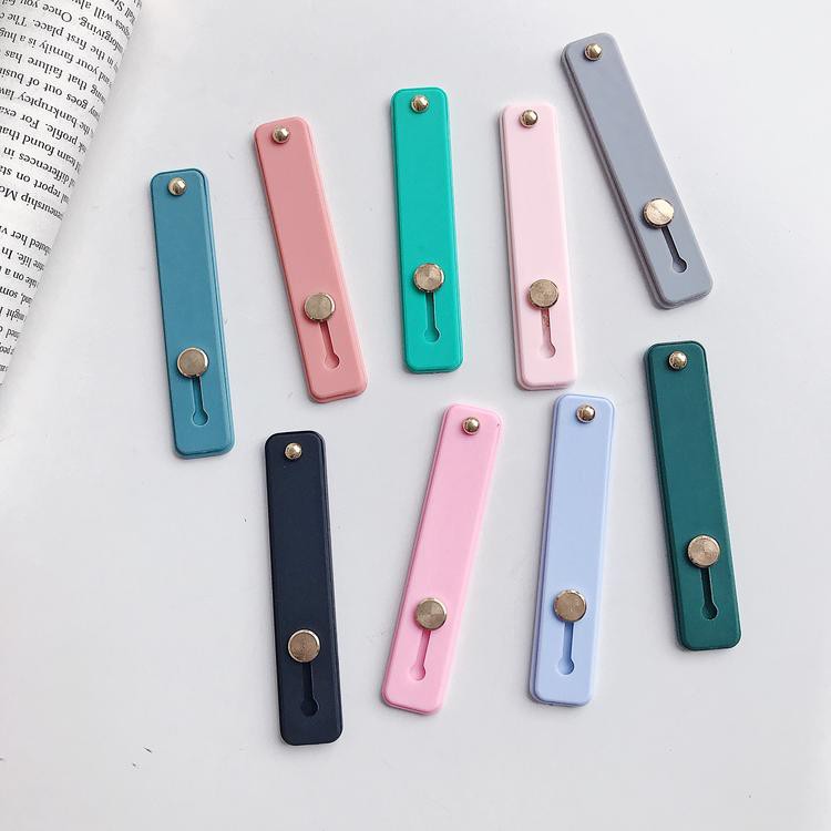 Dây đeo cổ tay tự dính bằng silicon 12 màu kẹo thời trang cho ốp điện thoại di động | BigBuy360 - bigbuy360.vn