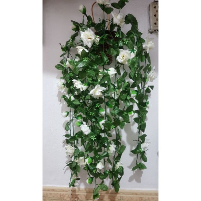Giỏ hoa hồng 12 dây rủ