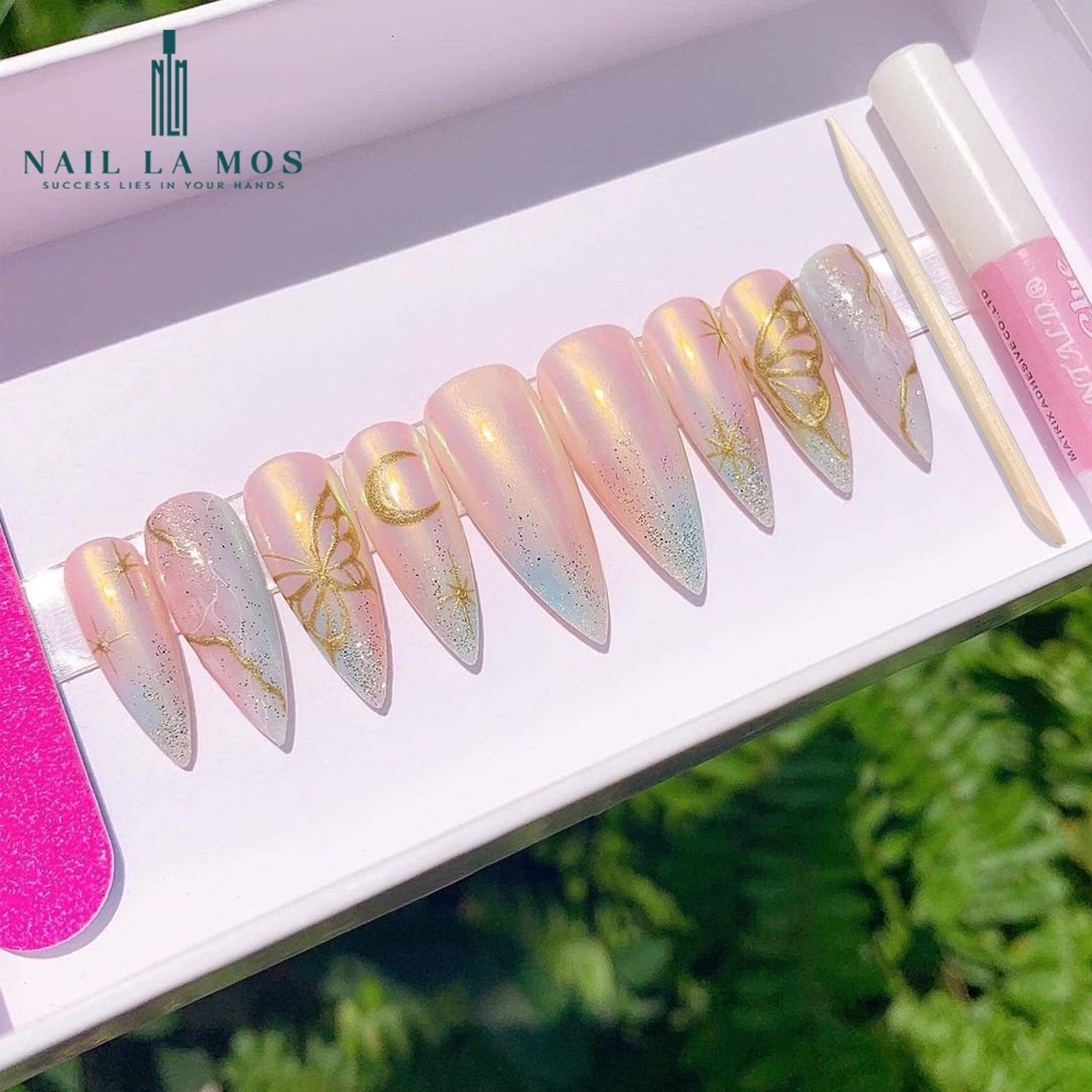 Que gỗ làm nail 2 đầu đẩy da, sủi móng, nặn hoa bột - Que tháo móng giả chuyên dùng cho nailbox