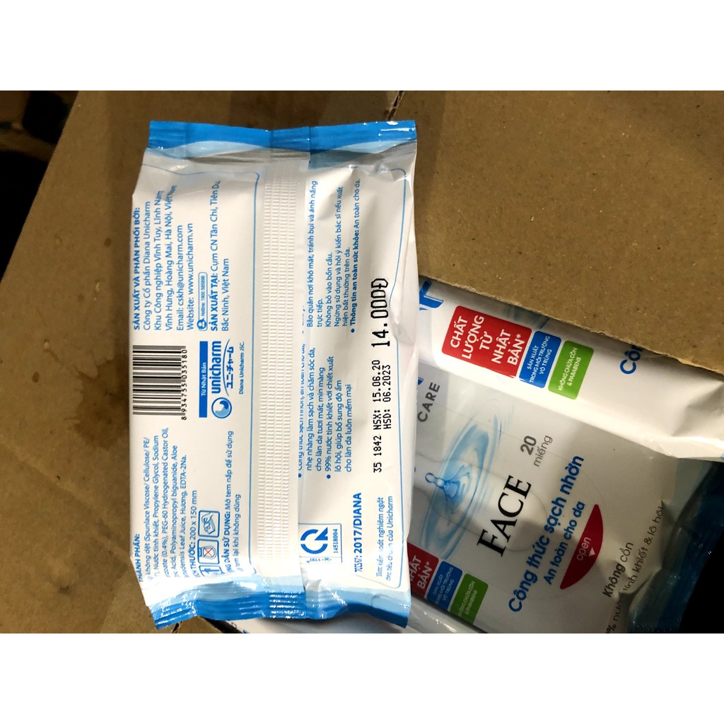 Khăn Ướt Fressi Care Face 20 miếng 1 gói