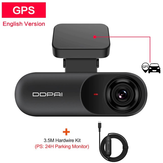 Phiên bản toàn cầu camera hành trình ô tô DDPAI Dash Cam mola N3