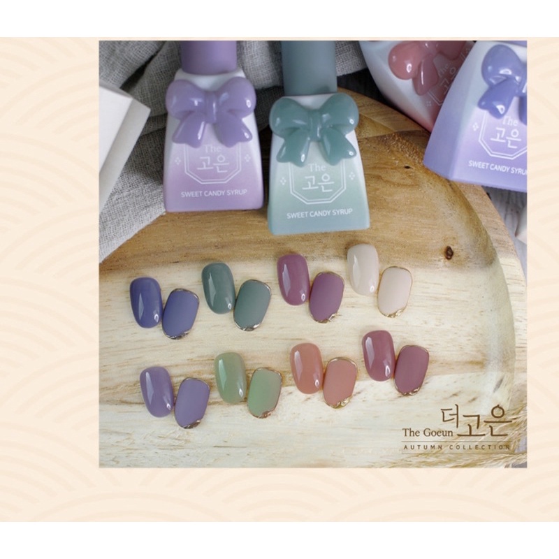 [Candy Nail] Sơn gel thạch cao cấp Hàn Quốc tone màu mùa thu 2021 tách lẻ collection The Goeun (1pcs)