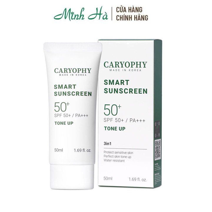 Kem chống nắng nâng tông da Caryophy Smart Sunscreen Tone Up SPF50+ PA+++ 50ml