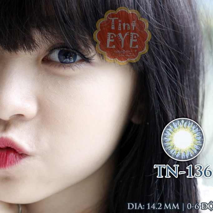 Kính áp tròng Xanh Khổng tước 119k/đôi Tinteye Lens TN-136