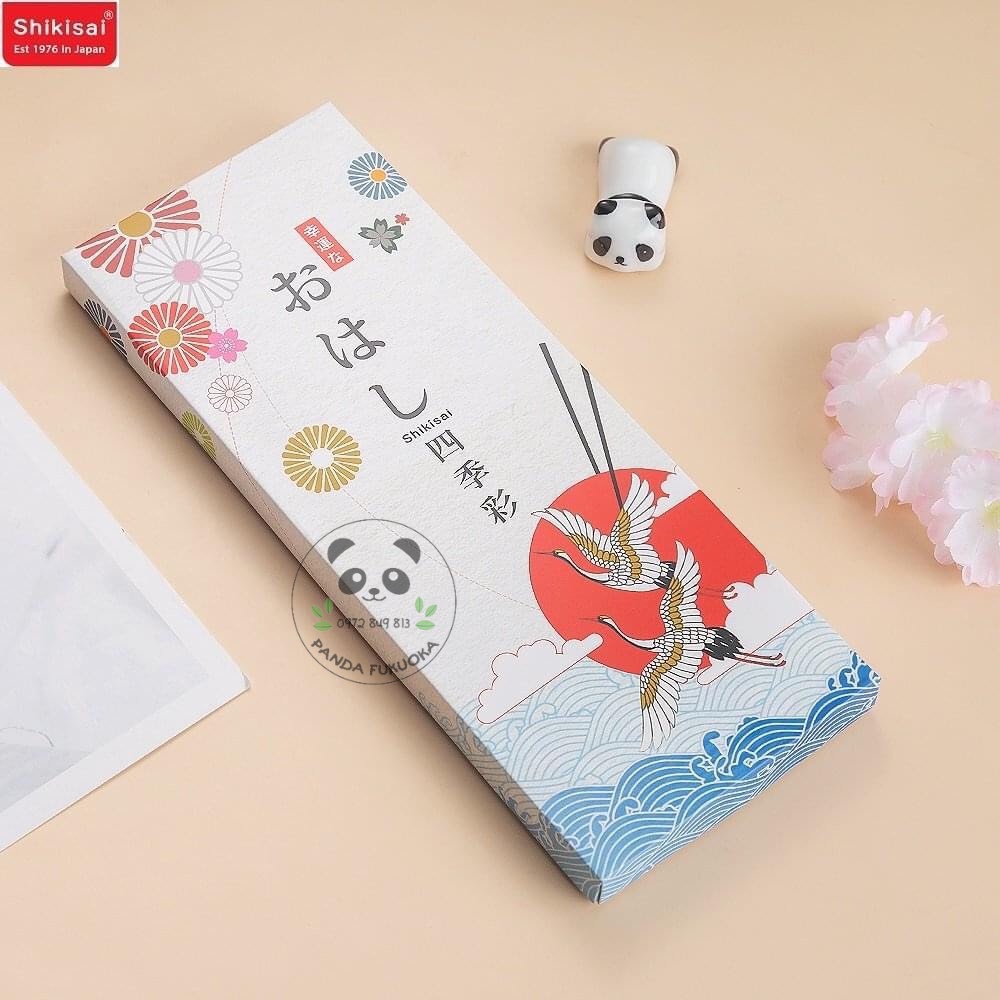 Đũa Kháng Khuẩn Shikisai Phượng Hoàng  Sợi Thủy Tinh Chống Nấm Mốc Hàng Nhật Nội Địa Panda Fukuoka
