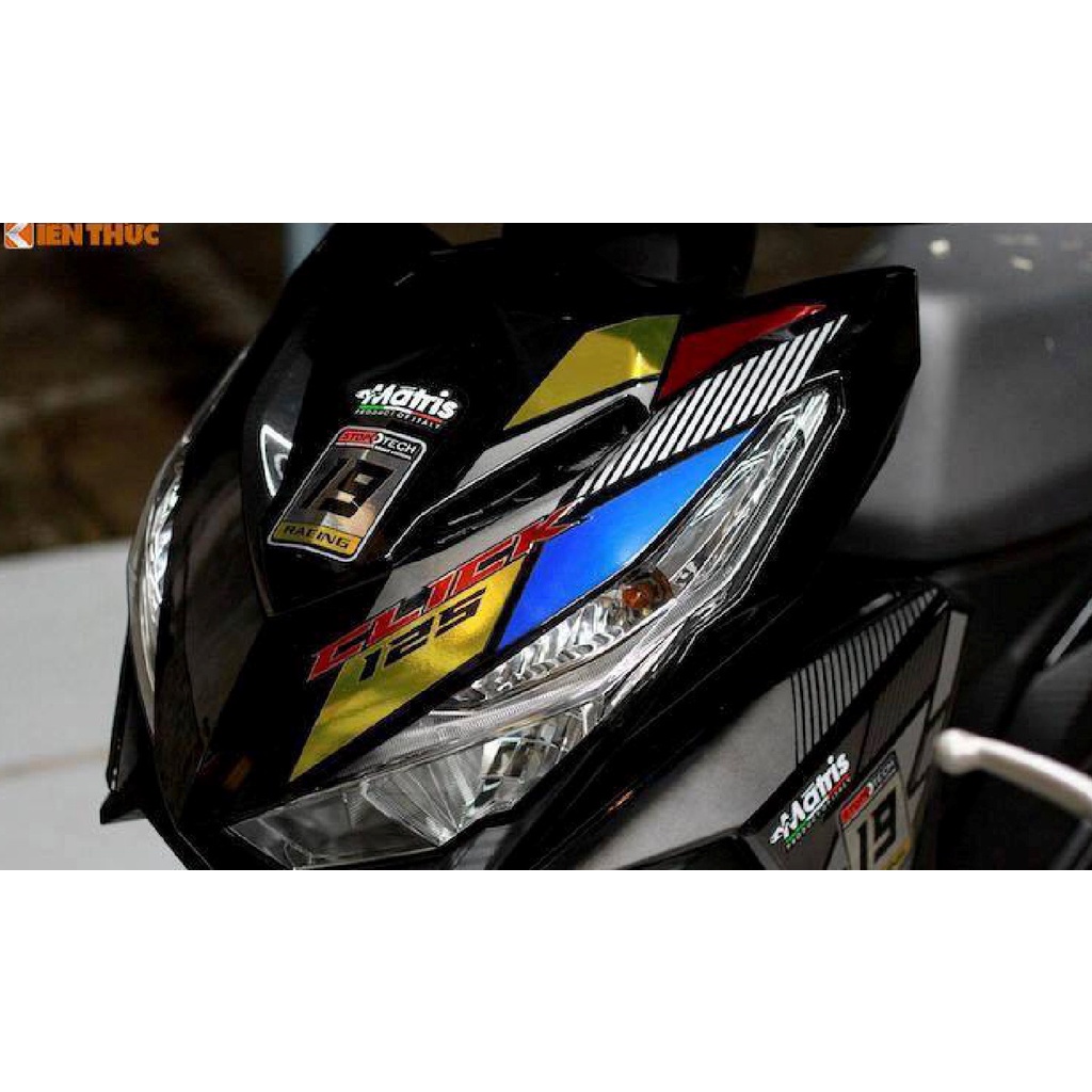 Tem Rời Honda Vario Click 2017 Dán Xe Đen Nhiều Màu