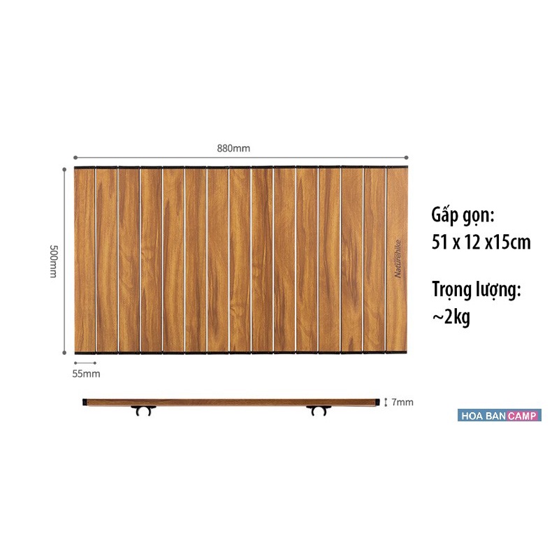 Mặt Bàn Vân Gỗ Cho Xe Kéo NatureHike NH19PJ001