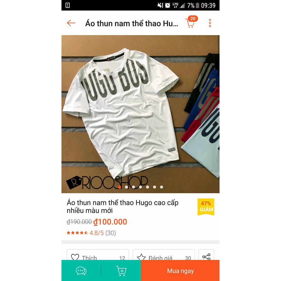 Video thật - Áo thun nam thể thao