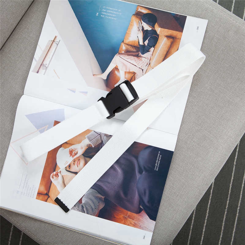 Thắt Lưng Canvas Màu Trơn Khóa Kim Loại Tròn Thời Trang Cho Nữ 13520