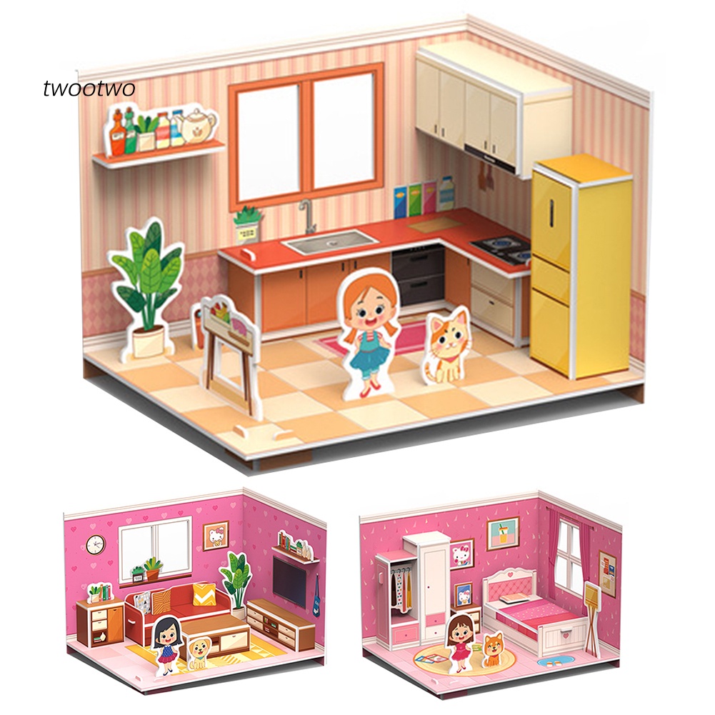 Bộ Đồ Chơi Lắp Ráp Mô Hình Ngôi Nhà 3d Cho Bé