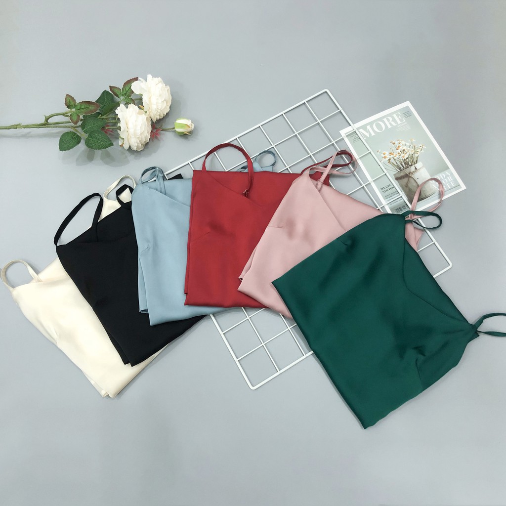 Váy ngủ lụa hai dây( FREESHIP), đầm ngủ lụa thiết kế  ,chất liệu lụa hàn cao cấp chất mát,mềm mịn⠀(có sẵn) vn17 | BigBuy360 - bigbuy360.vn