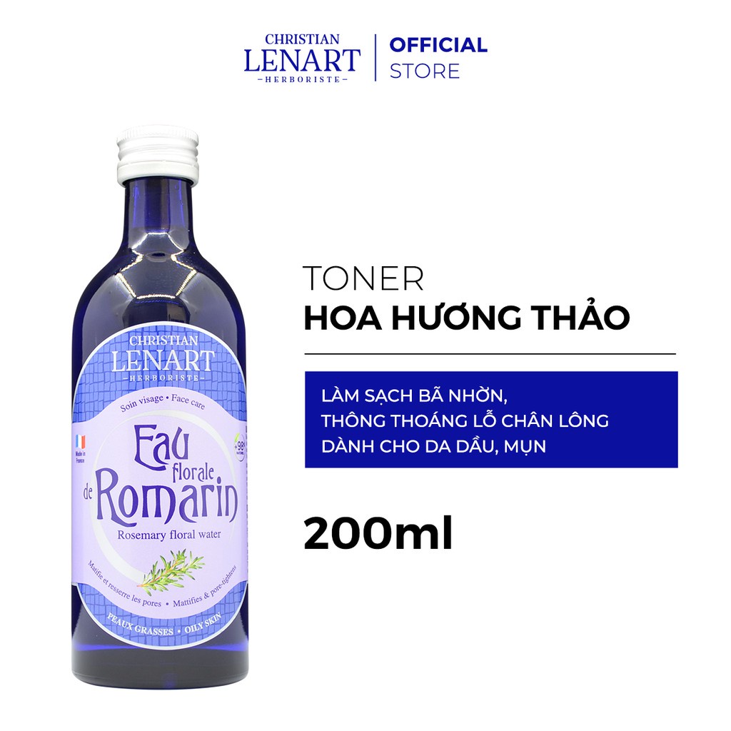 Toner Kiềm Dầu Ngừa Mụn Tinh Chất Hương Thảo Dành Cho Da Siêu Dầu Christian Lenart - 100ml 200ml