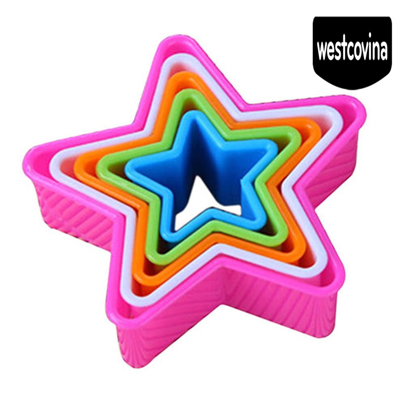 [Hot]☀ Set 5 Khuôn Làm Bánh Quy Đa Năng Tiện Dụng Bằng Nhựa Cao Cấp