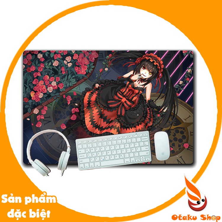 Lót chuột cao su, Bàn di chuột, mouse pad 40x60 in hình Anime Date A Live - Kurumi - Otaku Shop