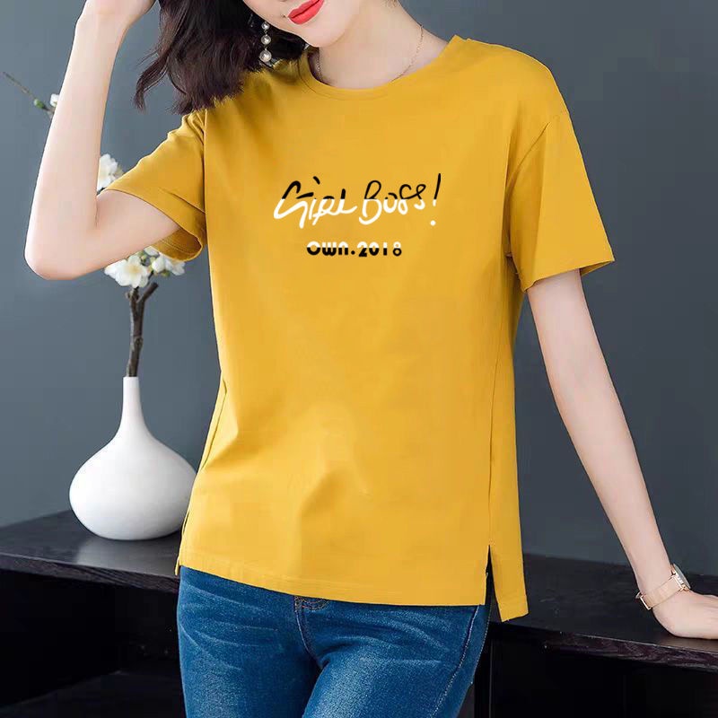 Áo Thun Ngắn Tay Dáng Rộng Mùa Hè Cho Mẹ/ Phụ Nữ Trung Niên