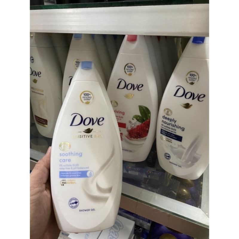 Sữa tắm dưỡng thể DOVE giúp dưỡng ẩm mịn da 500ml Chính Hãng