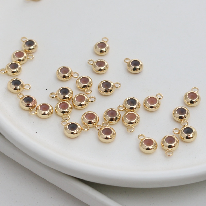 Hạt Cài Đặt Dây Chuyền Vàng 14K Bằng Silicone