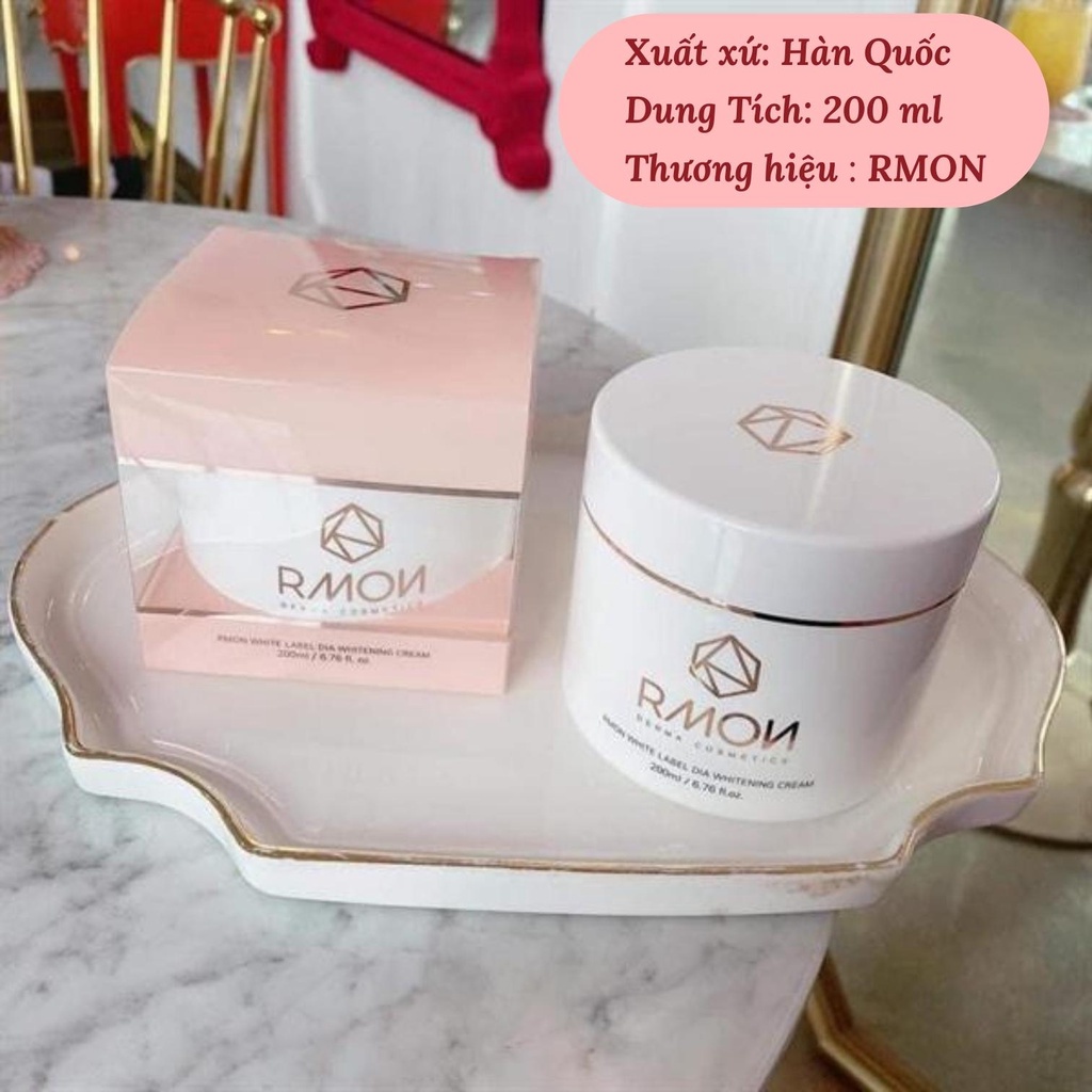 [CHÍNH HÃNG] Kem Dưỡng Trắng Sáng Da Body Tế Bào Gốc Rmon White Label Dia Whitening Cream 200ml Hàn Quốc.