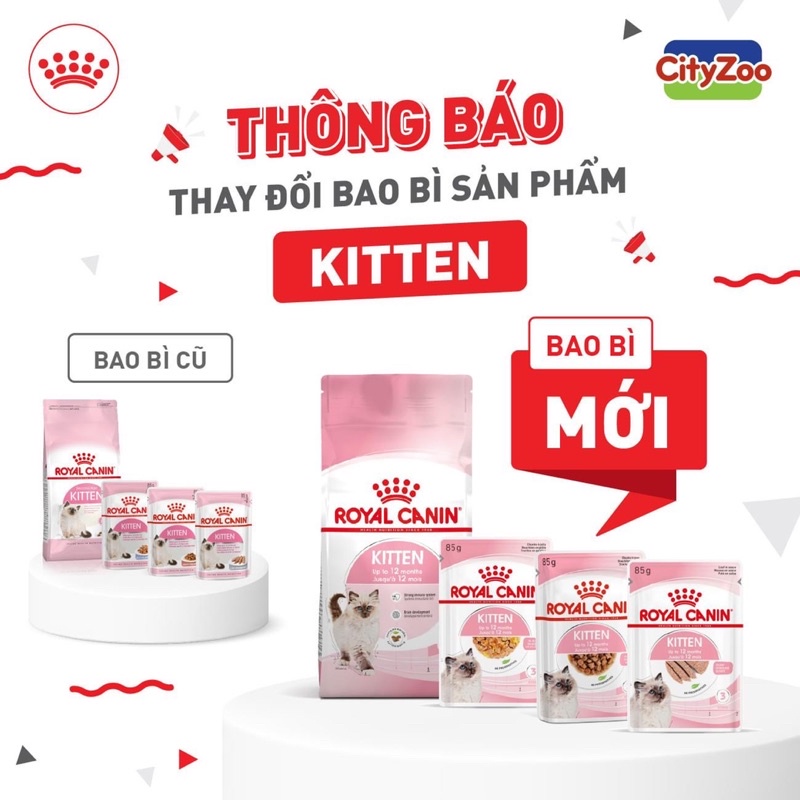 Hạt Royal Canin Kitten - Thức Ăn Hạt Dành Cho Mèo Con