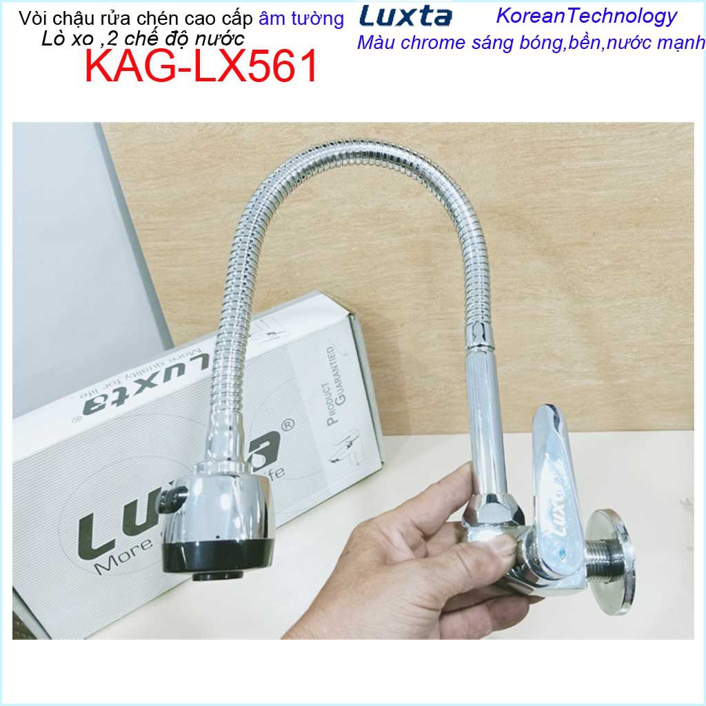 Vòi bếp lạnh gắn tường Luxta, vòi chậu rửa chén bát âm tường KAG-LX560-LX561