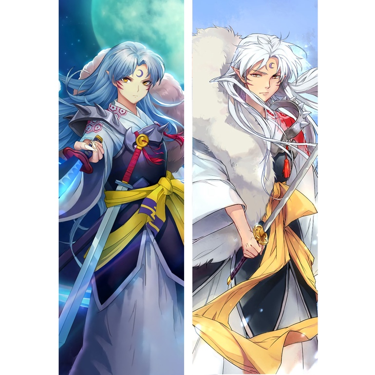 Vỏ Gối Ôm In Hình Inuyasha Sesshoumaru Dakimakura