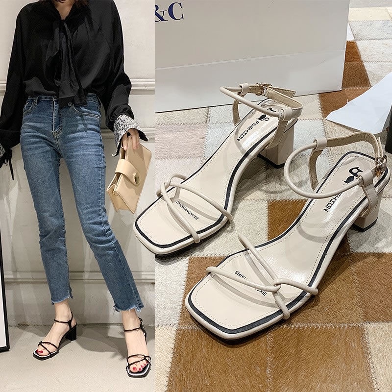 Giày Cao Gót Đế Dày Thời Trang Dành Cho Nữ