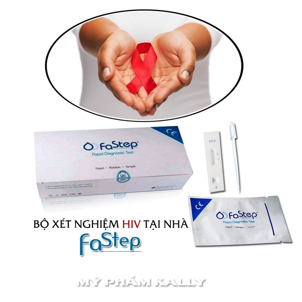 [Ship Hỏa Tốc] Combo 3 Bộ Test Nhanh HIV Fastep Nhập Khẩu Mỹ. Test Nhanh, Thao Tác Dễ Dàng Với Độ Chính Xác 1OO%