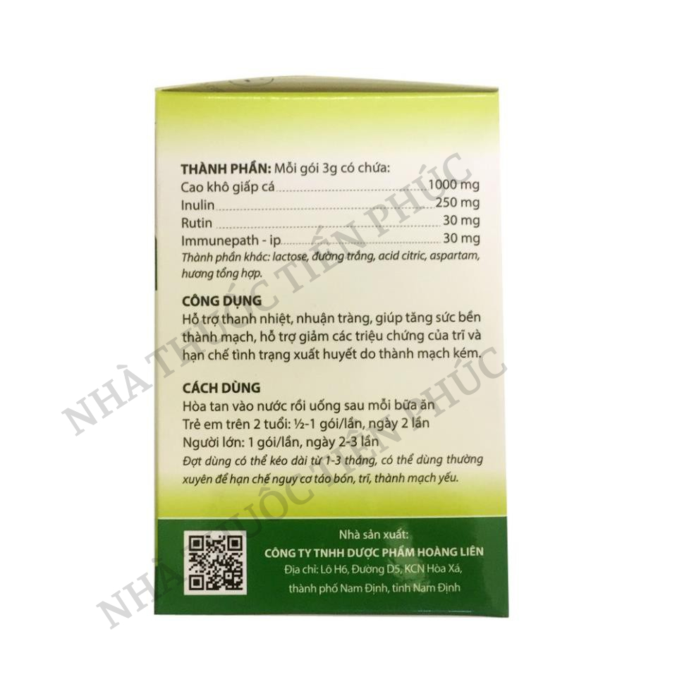 Cốm Giấp Cá Extra New Brand - Dùng Cho Người Bệnh Trĩ, Táo Bón, Thành Mạch Yếu Hộp 30 gói