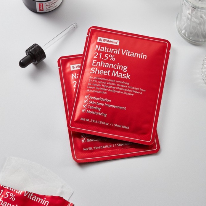 Mặt Nạ Giấy By Wishtrend Natural Vitamin 21.5 Enhancing Sheet Mask