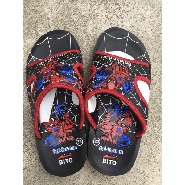 Dép Lê hình siêu nhân nhện nhện BiTo cho bé trai đi học / đi chơi đủ size 24-35