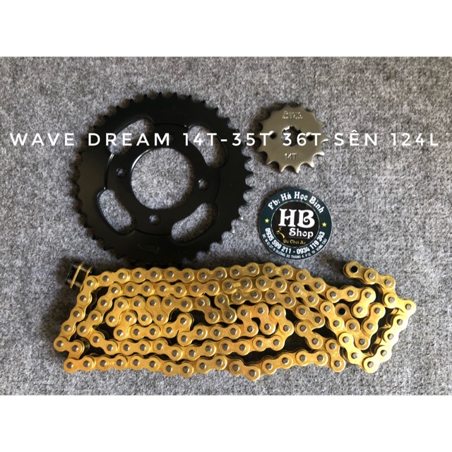 Recto NSD xe wave dream 15T 36T sên 9li